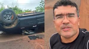 Lahesio Bonfim sofre acidente na MA-006, no Sul do Maranhão